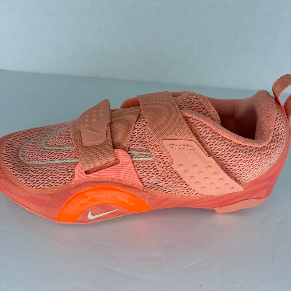 Nike Women's SuperRep Cycle 2 Next Nature Crimson Orange Cycling Shoes - Picture 5 of 13